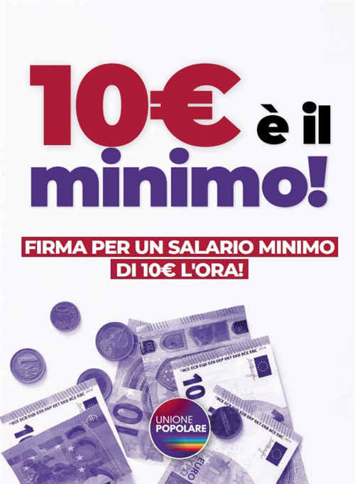 Disposizioni in materia di salario minimo