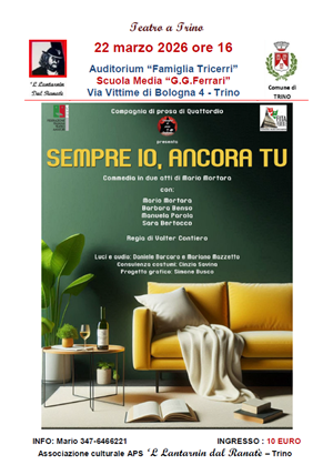 Spettacolo teatrale "Sempre io, ancora tu"