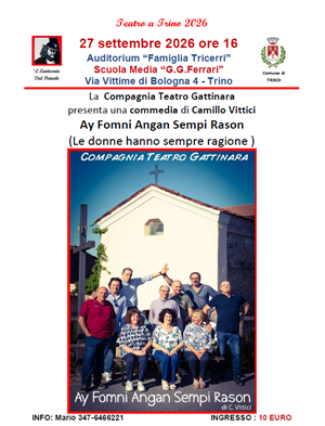 Spettacolo teatrale "Ay Fomni Angan Sempi Rason"