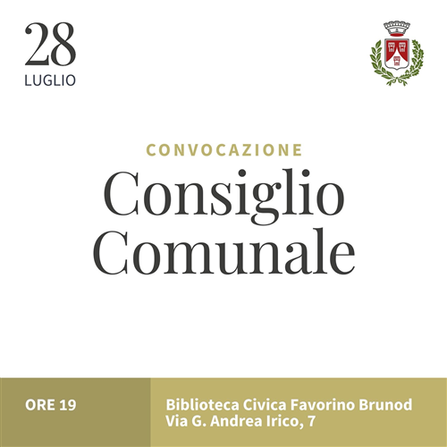 Convocazione Consiglio Comunale