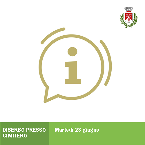 Avviso di chiusura cimitero