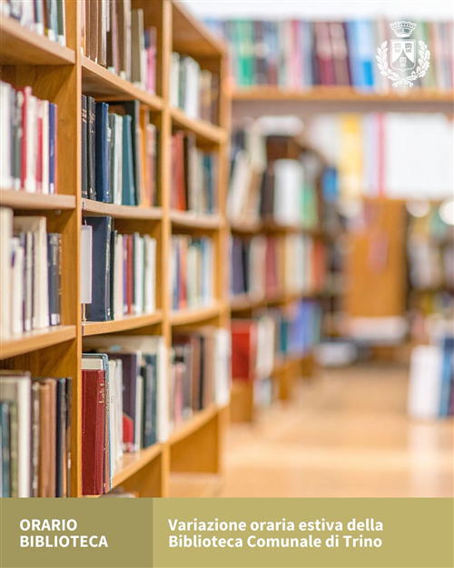 Orari estivi della Biblioteca Comunale