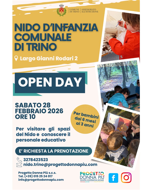 Open Day Nido dInfanzia Comunale di Trino