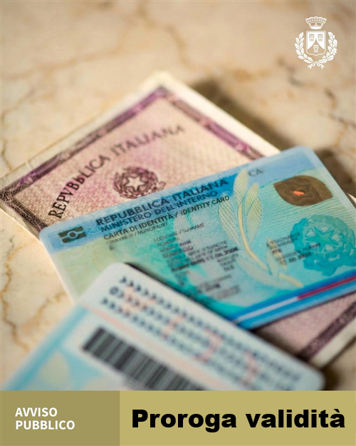 Aggiornamento proroga scadenza carta didentità cartacea - validità sul territorio nazionale fino al 31 gennaio 2027