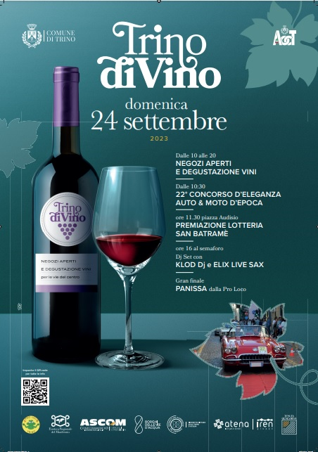 24 settembre 2023 Trino DiVino - Degustazione Vini nei Negozi del Centro di Trino